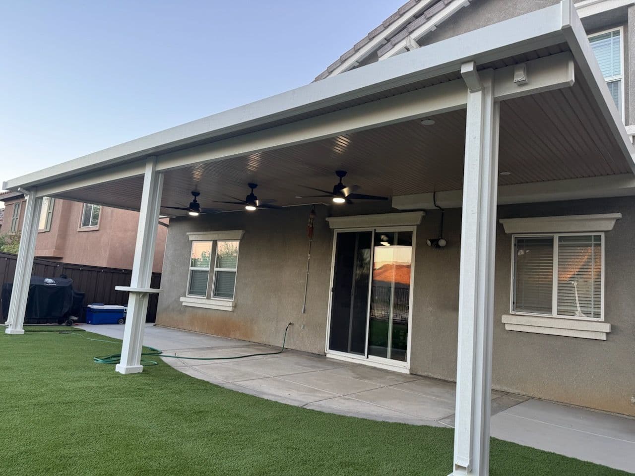 Stylish Alumawood Patio Cover Installation in Menifee image