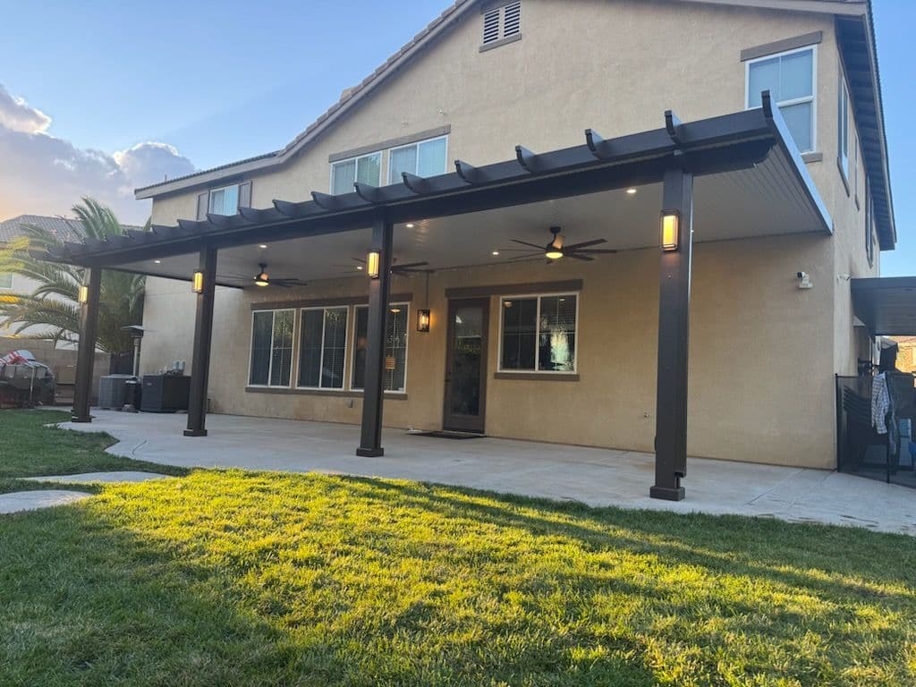 Stunning Alumawood Patio Cover Installed in Menifee image