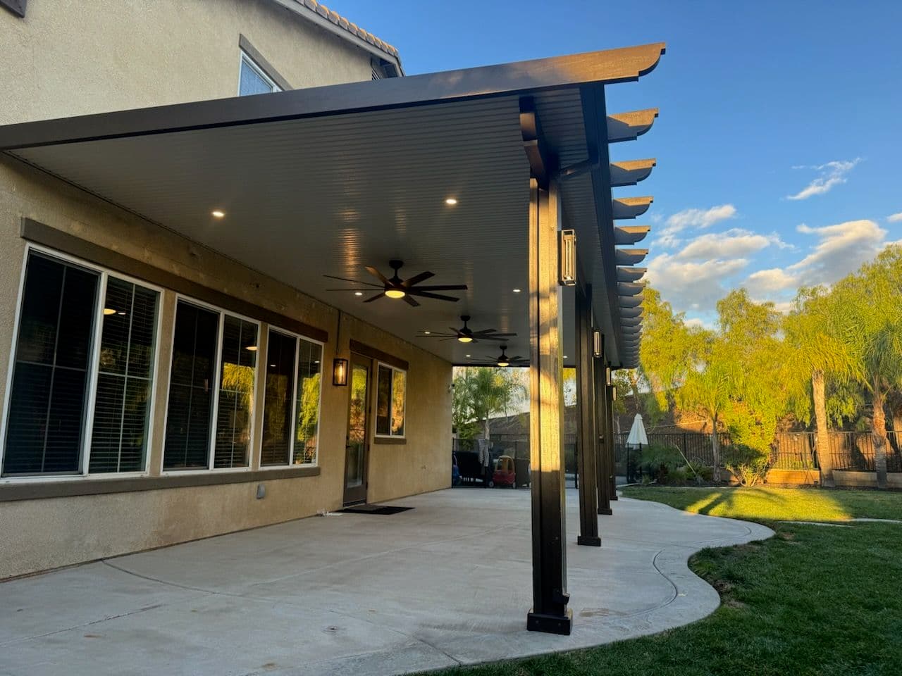 Gallery photos for Stunning Alumawood Patio Cover Installed in Menifee: Image #1