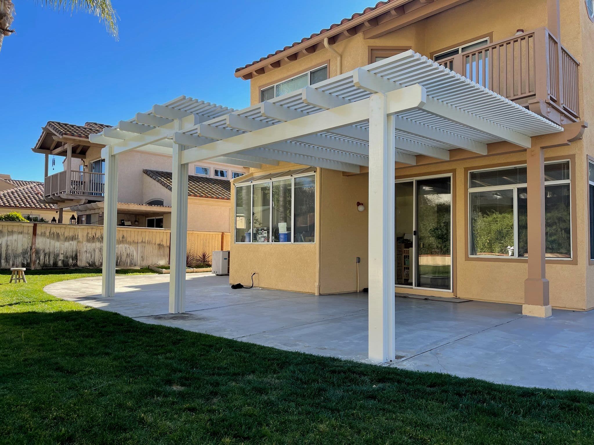 Project Enhance Your Outdoor Living Space in Menifee with Our Lattice Alumawood Pergola image