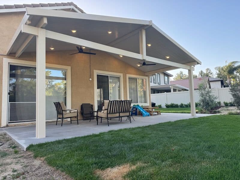 A-Framed Alumawood Patio for Family Fun Temecula