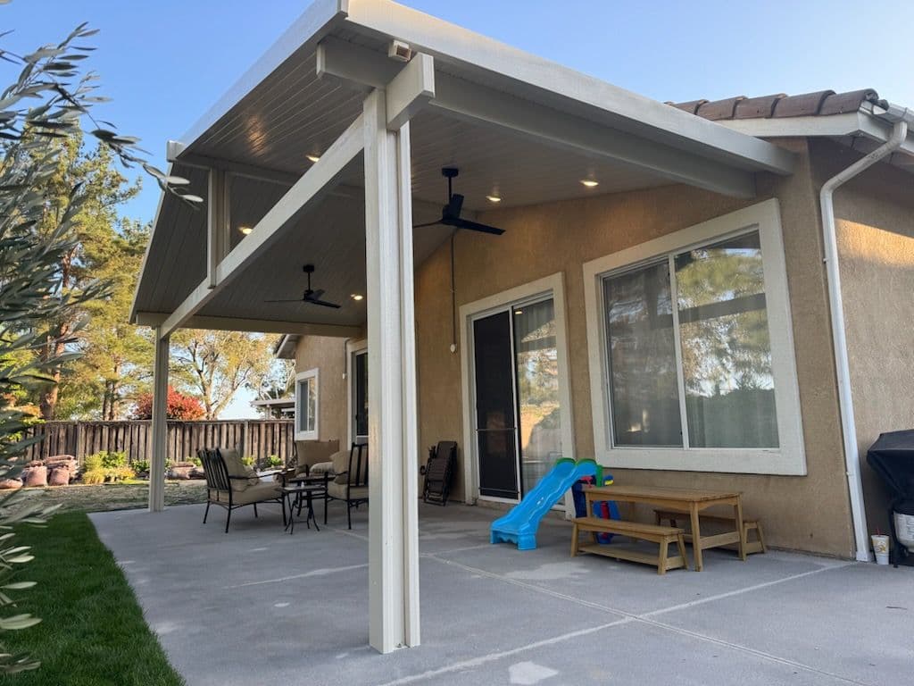 A-Framed Alumawood Patio for Family Fun Temecula
