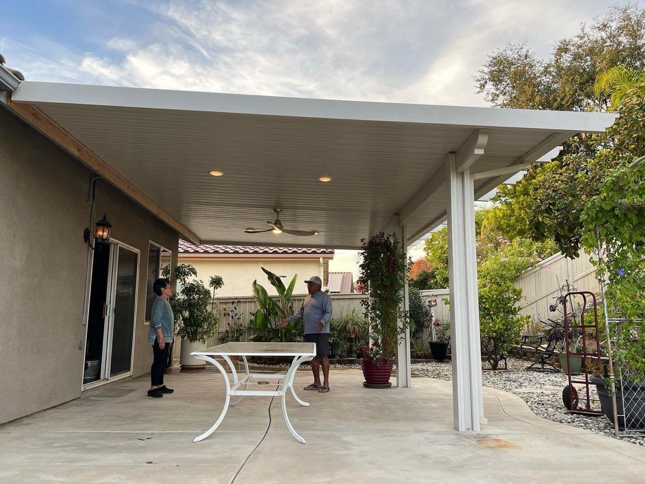 Gallery photos for Stylish Solid Patio Cover Upgrade in Menifee: Image #1