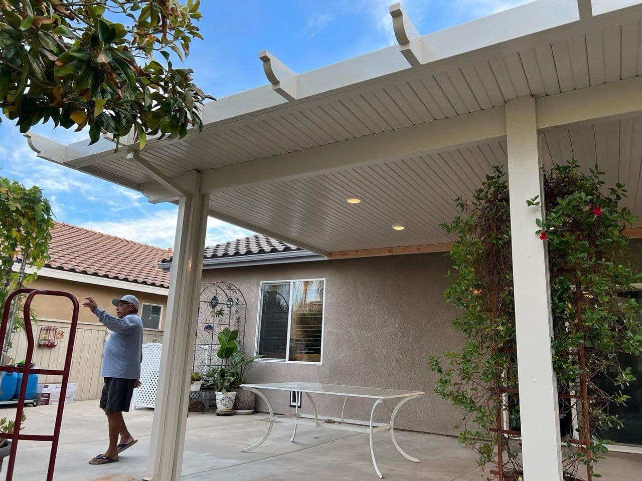 Gallery photos for Stylish Solid Patio Cover Upgrade in Menifee: Image #2