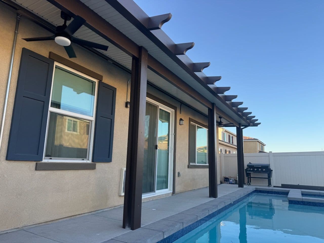 Gallery photos for Elevate Your Outdoor Living with Our Custom Alumawood Patio in Menifee: Image #1