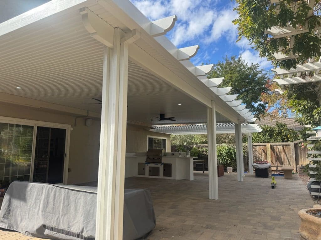 Custom Alumawood Patio Cover Enhances Outdoor Living in San Diego image