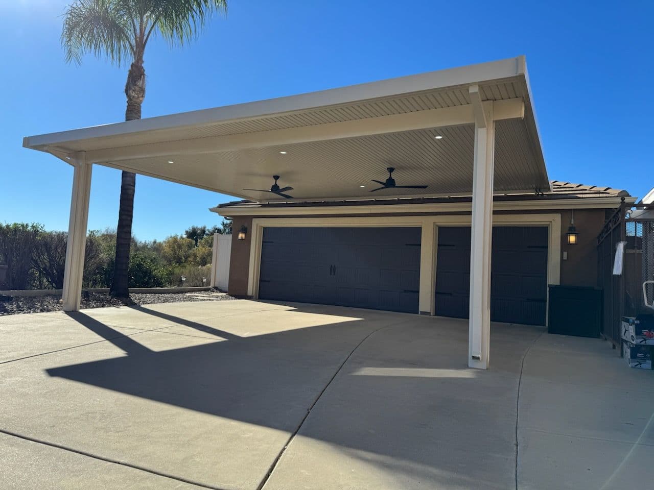 Sleek Alumawood Carport Installed in Murrieta image